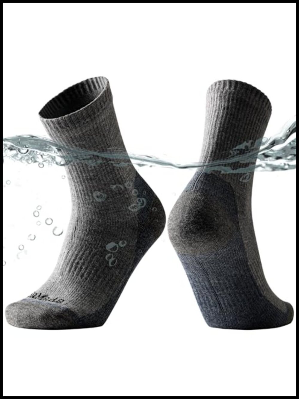 Merino Wool SuMade Waterproof Hiking Socks Cushioned 1 Pair